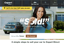 Tablet Screenshot of copartdirect.com